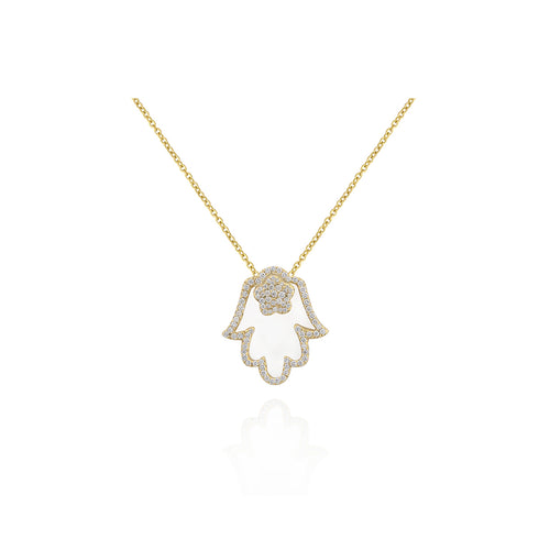 Hamsa Hand Diamond Necklace: A Symbol of Protection and Elegance