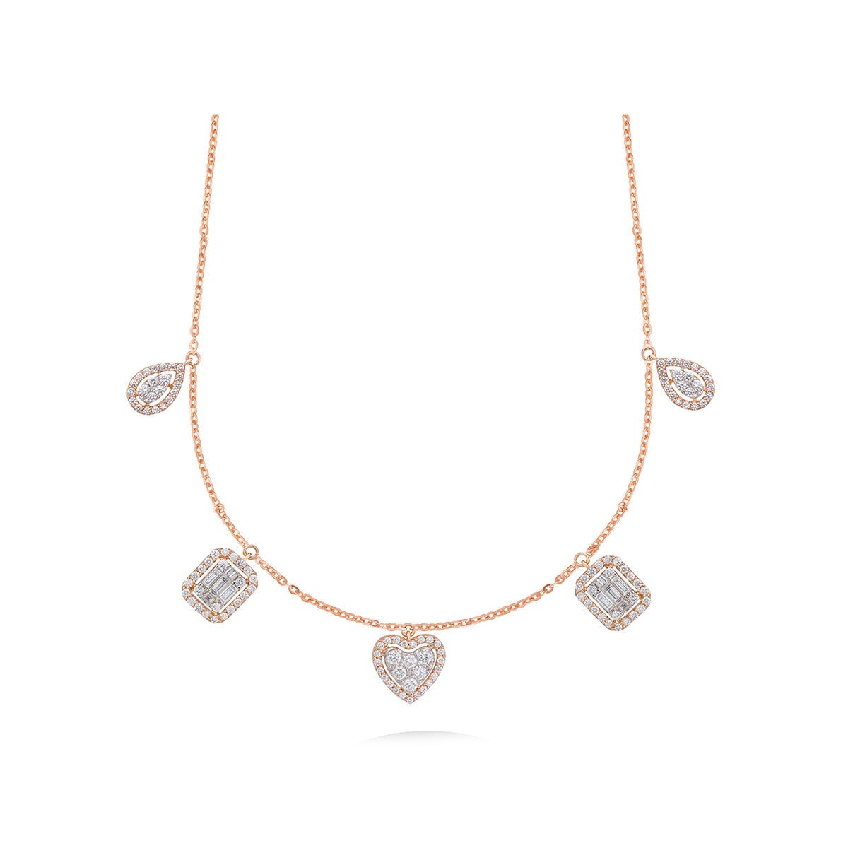 Diamond Pendant Choker in 18k Gold