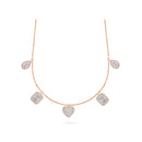 Diamond Pendant Choker in 18k Gold