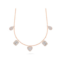 Diamond Pendant Choker in 18k Gold