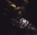 Rose Gold Diamond Bridge Crossover Ring in 18k Gold