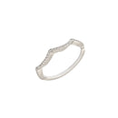 Diamond Wedding Band in 18K White Gold