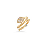 Snake Diamond Ring in 18K Gold