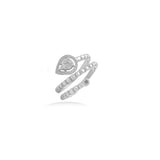 Snake Diamond Ring in 18K Gold