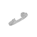 Diamond Open Gap Ring in 18K Yellow Gold