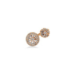 Open Gap Diamond Ring in 18K Gold