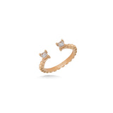 Diamond Open Gap Ring in 18K Gold