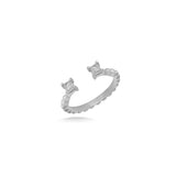 Diamond Open Gap Ring in 18K Gold