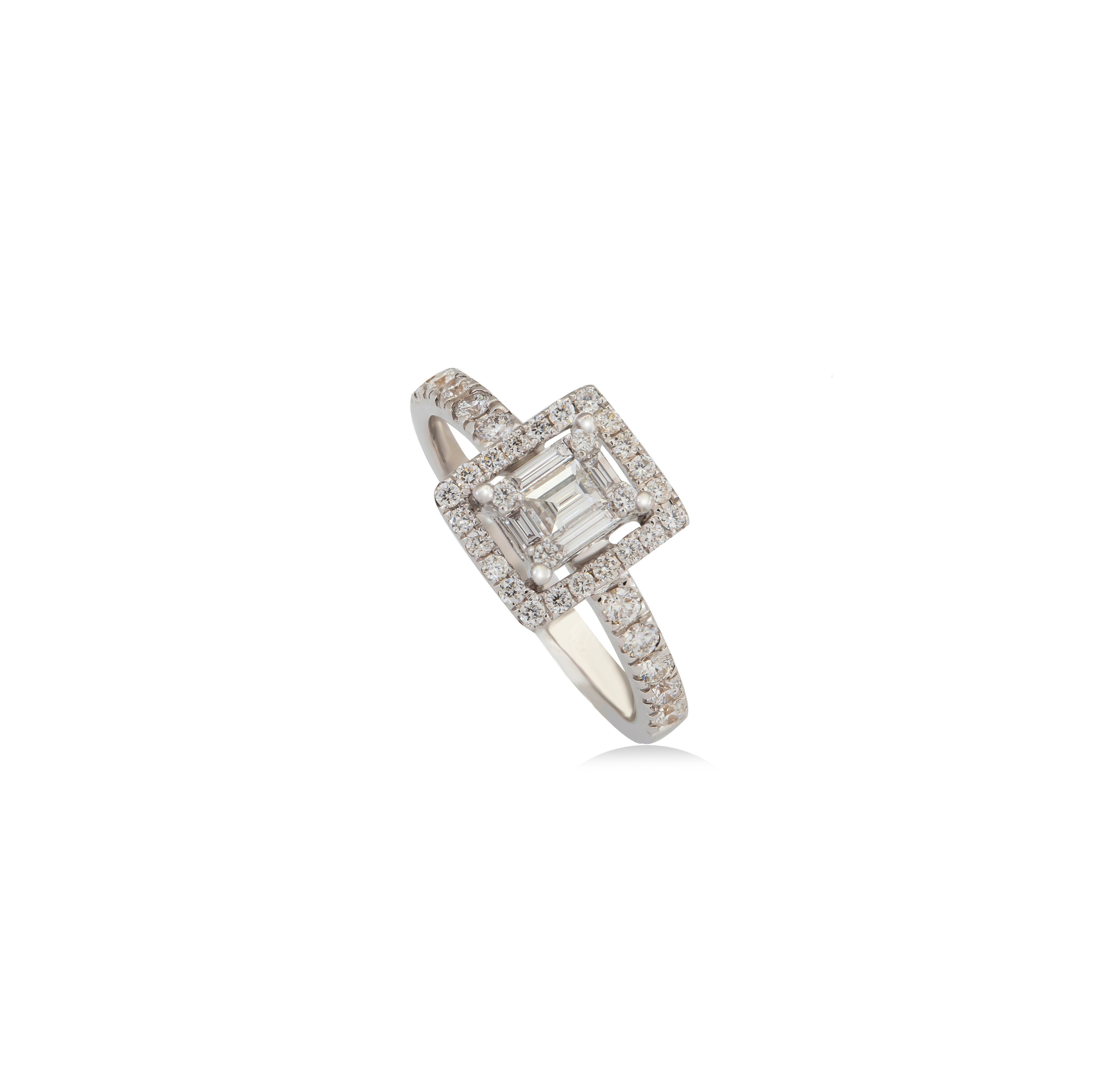 Emerald Cut Diamond Ring
