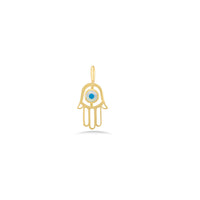 Hamsa Hand Pendant In 18K Gold