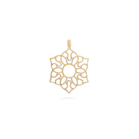 Openwork Lotus Mandala Pendant in 18k Gold