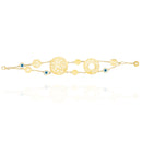 Evil Eye Bracelet in 18k Yellow Gold