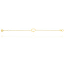 Hamsa Hand Chain Bracelet in 18k Yellow Gold