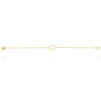 Hamsa Hand Chain Bracelet in 18k Yellow Gold