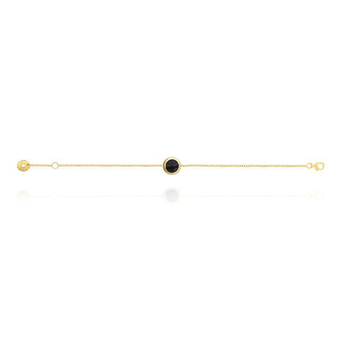 Black Enamel Chain Bracelet