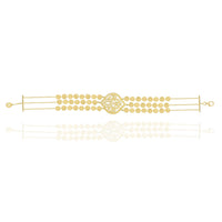 Three Layers Bracelet in 18k Yellow Gold