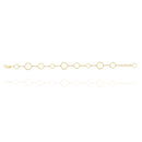 Open Circles Chain Bracelet in 18k Yellow Gold