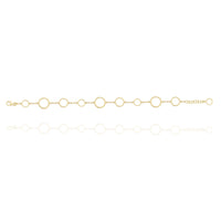Open Circles Chain Bracelet in 18k Yellow Gold