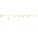 Chain Bracelet With Hamsa Charms in 18k Yellow Gold | El Mawardy Jewelry 