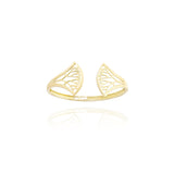 Egyptian Lotus Cuff Bracelet in 18K Yellow Gold