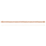 Cuban Link Bracelet in 18k Rose Gold