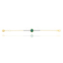 Chain Bracelet With Stones in 18k Yellow