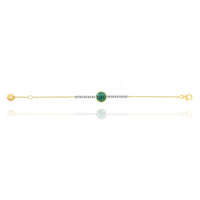 Chain Bracelet With Stones in 18k Yellow