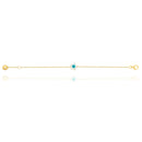 Evil eye with Star shape Enamel Bracelet in 18k Yellow Gold