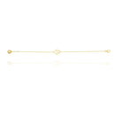 Hamsa Hand Chain Bracelet in 18k Yellow Gold