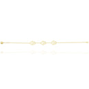 Hamsa Hand  Charms Chain Bracelet in 18k Yellow Gold