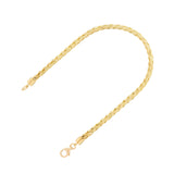 Wheat Chain Bracelet in 18K Yellow Gold