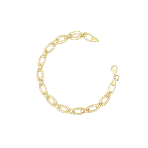 Link Chain Bracelet in 18k Yellow Gold