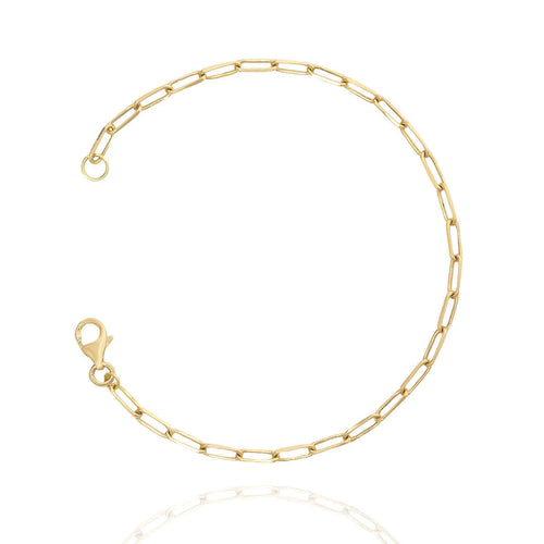 Sleek Simplicity: Gold Chain Bracelet - Understated Glamour
