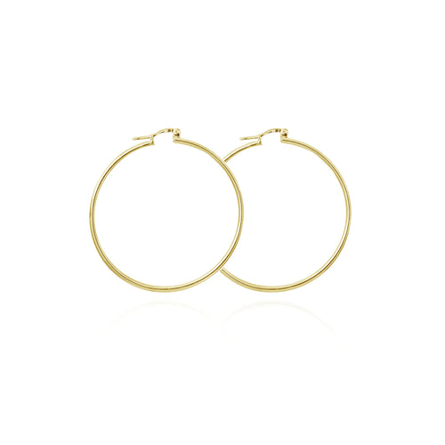 Hoop Earrings in 18K Yellow Gold