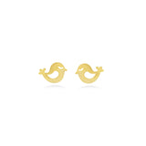 Bird Earrings in 18k Yellow Gold