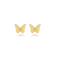 Butterfly Stud Earrings in 18K Yellow Gold