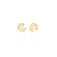 Mini Hoop Earrings in 18k Yellow gold