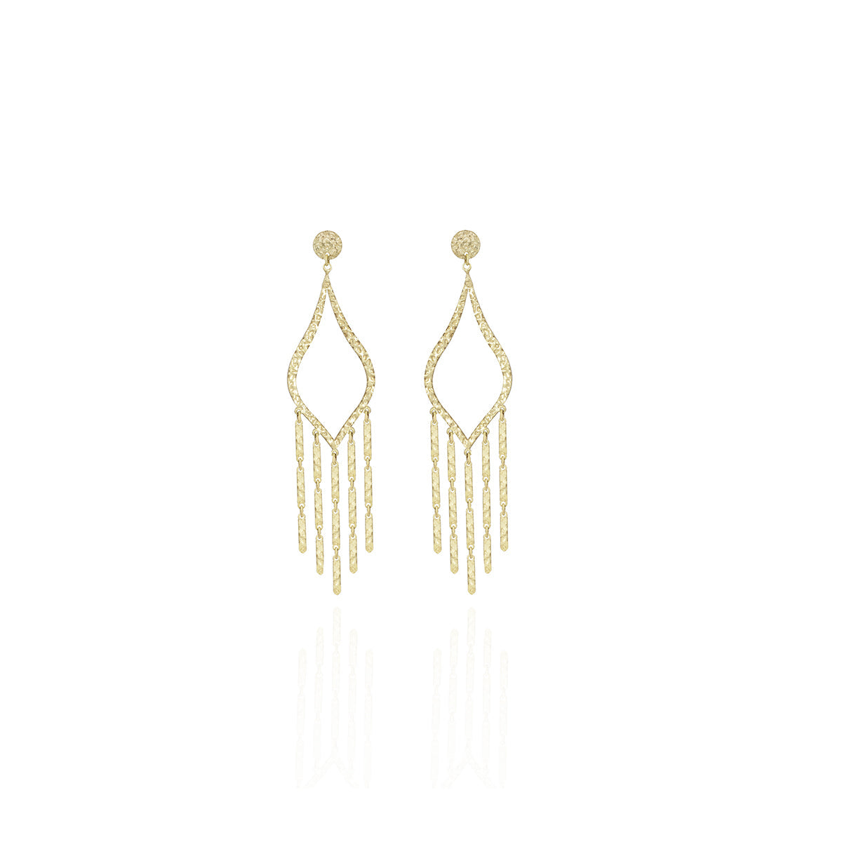 Teardrop Earrings in 18k Yellow Gold