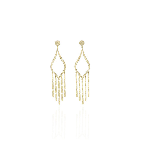 Teardrop Earrings in 18k Yellow Gold