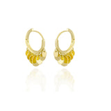 Coin Huggies Hoop Earrings
