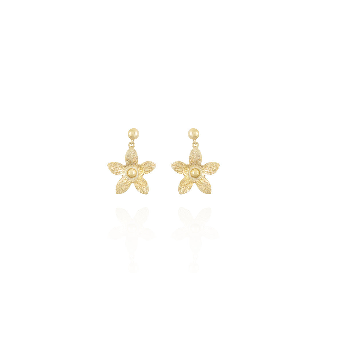 Star Drop Eaarings in 18k Yellow gold