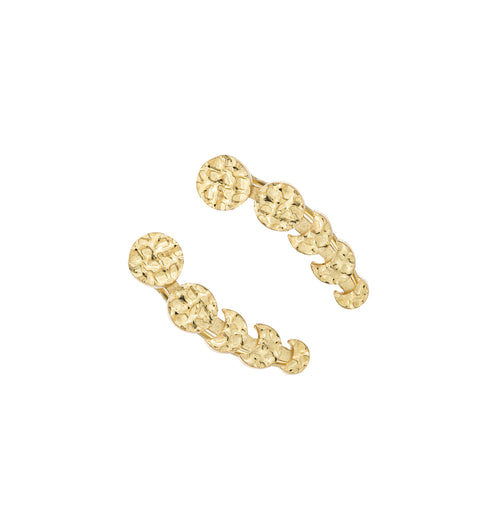 Moon Phases Earring in 18k Yellow Gold