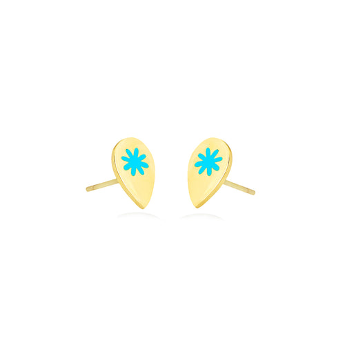 Pear Shape Earrings in 18K Yellow Gold