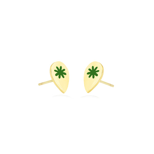 Pear Shape Earrings in 18K Yellow Gold
