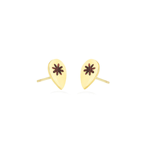 Pear Shape Earrings in 18K Yellow Gold