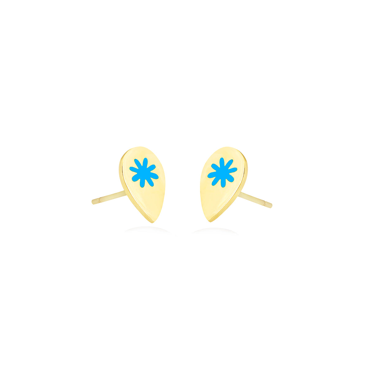 Pear Shape Earrings in 18K Yellow Gold
