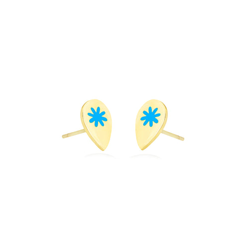 Pear Shape Earrings in 18K Yellow Gold