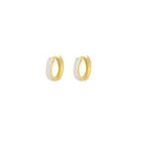Enamel Hoop Earrings