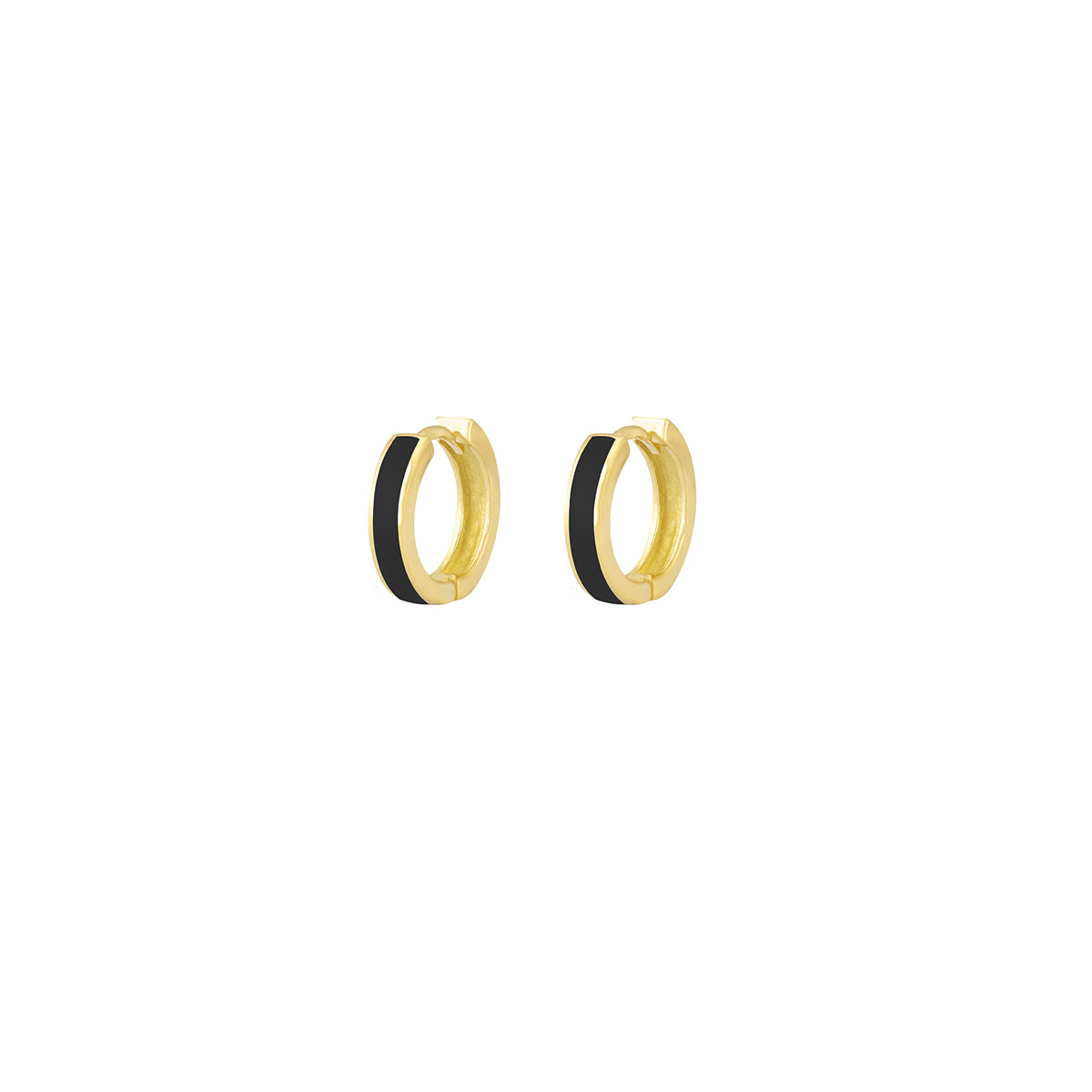 Enamel Hoop Earrings