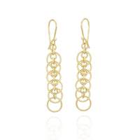 Circle Drop Chandelier Earrings